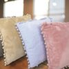 Διακοσμητικό Μαξιλάρι Fleece 43x43εκ. Pomy Blue Makis Tselios24home