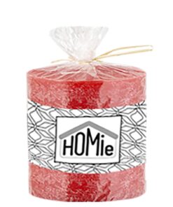Κερί Αρωματικό Κορμός 7x7,5εκ. Homie 37-68-red24home