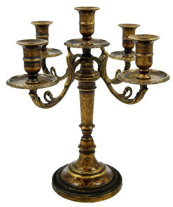 Κηροπήγιο 5 Θέσεων Μπρούτζινο Royal Art 25εκ. STL1045BR24home
