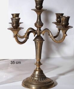 Κηροπήγιο 5 Θέσεων Μπρούτζινο Royal Art 35εκ. STL203BR24home
