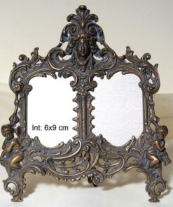 Κορνίζα 2 Θέσεων Μπρούτζινη Royal Art 22x22εκ. STL596BR24home