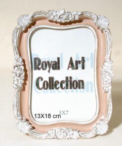 Κορνίζα Πολυεστερική Λευκή-Ροζ Royal Art 13x18εκ. YUA3/809/57BR24home