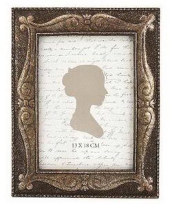 Κορνίζα Ξύλινη-Polyresin Αντικέ PAPSHOP 18,5x23,5εκ. KI6324home