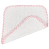 Λαβέτα Βαμβακερή 30x30εκ. Λευκή Cuore Pink24home