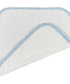 Λαβέτα Βαμβακερή 30x30εκ. Λευκή Tartan Ciel24home