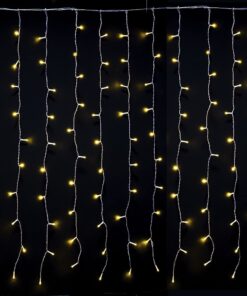 Λαμπάκια Κουρτίνα 200 led Σταθερό Ζεστό Λευκό Φως 2x1μ. iliadis 7864324home
