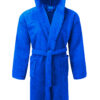 Μπουρνούζι Βαμβακερό Πετσετέ Με Κουκούλα Blue Medium 7010787-6M24home