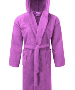 Μπουρνούζι Βαμβακερό Πετσετέ Με Κουκούλα Lilac Extra Large 7010787-8XL24home
