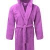 Μπουρνούζι Βαμβακερό Πετσετέ Με Κουκούλα Lilac Large 7010787-8L24home