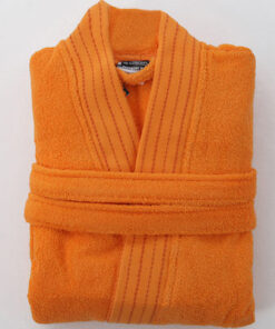 Μπουρνούζι Ενηλίκων Βαμβακερό Με Γιακά Medium Designer Orange Sb home24home