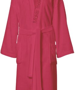 Μπουρνούζι Ενηλίκων Με Γιακά Βαμβακερό Extra Large Gema 4 Fuchsia Makis Tselios24home