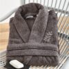 Μπουρνούζι Ενηλίκων Με Γιακά Βαμβακερό Extra Large Primus Carbon SB HOME24home