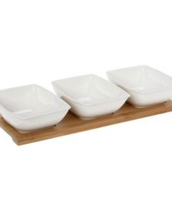 Ορντεβιέρα 3 Θέσεων Πορσελάνης-Bamboo Lotos CRYSPO TRIO 65.000.13424home