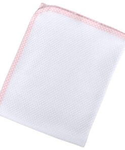 Πάνα Πικέ Βαμβακερή Bebe 80x80εκ. White-Pink24home
