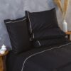 Παπλωματοθήκη Βαμβακερή Μονή 165x240εκ. Ios Black SB HOME24home