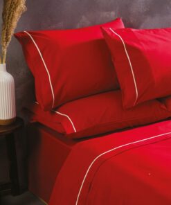 Παπλωματοθήκη Βαμβακερή Μονή 165x240εκ. Ios Red SB HOME24home
