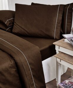 Παπλωματοθήκη Βαμβακερή Μονή 170x250εκ. Arcobaleno Bello Brown 19V6924home