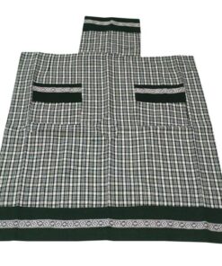 Ποδιά Ολόσωμη 60x80εκ. Υφαντή Βαμβακερή Vintage Green24home