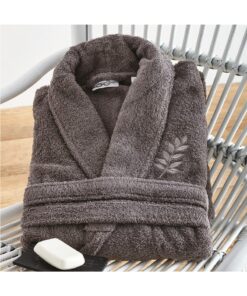 Μπουρνούζι Ενηλίκων Με Γιακά Βαμβακερό Small Primus Carbon SB HOME24home