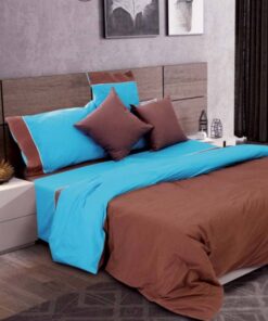 Παπλωματοθήκη Βαμβακερή Μονή 170x240εκ. Simi Chocolate Sb home24home