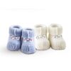 Σετ 2 Ζεύγη Πλεκτά Παπουτσάκια Αγκαλιάς Baby Shoes No6 Ecru-Ciel SB HOME24home