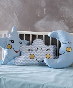 Σετ 3τμχ Διακοσμητικά Μαξιλάρια Bebe Blue SB HOME24home