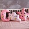 Σετ 3τμχ Διακοσμητικά Μαξιλάρια Bebe Pink SB HOME24home