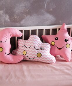 Σετ 3τμχ Διακοσμητικά Μαξιλάρια Bebe Pink SB HOME24home