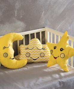 Σετ 3τμχ Διακοσμητικά Μαξιλάρια Bebe Yellow SB HOME24home