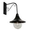 GloboStar® ANNIEL 01123 Vintage Φωτιστικό Τοίχου Απλίκα Μονόφωτο Μαύρο Μεταλλικό Καμπάνα Φ28 x Μ40.5 x Π28 x Υ56.5cmGlobostar