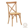Καρέκλα Dylon pakoworld φυσικό ξύλο οξιάς-έδρα φυσικό rattan 48x52x89εκPakoworld