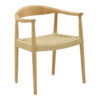 Πολυθρόνα Juvan pakoworld φυσικό rubberwood 64x53x77εκPakoworld