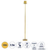 GloboStar® NEGA 60479 Μοντέρνο Επιδαπέδιο Φωτιστικό LED 2.2W 154lm 360° DC 5V Επαναφορτιζόμενο με Μπαταρία Li-ion 4000mAh - Διακόπτη Αφής - Θερμό Λευκό 2700K - Dimmable - D10 x H135cm - Χρυσό - 2 Years WarrantyGlobostar