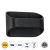 GloboStar® EDEN 60670 Φωτιστικό Τοίχου - Απλίκα Αρχιτεκτονικού Φωτισμού Εσωτερικού Χώρου Up & Down LED 10W 950lm 60° AC 220-240V IP20 Μ16 x Π10.5 x Υ9cm - Θερμό Λευκό 2700K - Μαύρο - Bridgelux Chip - 3 Years WarrantyGlobostar
