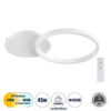 GloboStar® VENOM 61118 Φωτιστικό Οροφής Δαχτυλίδι-Κύκλος LED CCT 45W 5445lm 360° AC 220-240V - Εναλλαγή Φωτισμού μέσω Τηλεχειριστηρίου All In One Ψυχρό 6000k+Φυσικό 4500k+Θερμό 2700k Dimmable Φ40cm+BackLight - Λευκό - 3 Years WarrantyGlobostar