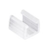 GloboStar® 70528 Πλαστική PVC Βάση Στήριξης για Όλες τις Μονόχρωμες EPISTAR Slim Ταινίες LED Μονής Σειράς DC 230V IP68 - Μ1.5 x Π1.3 x Υ1.1cmGlobostar