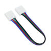 GloboStar® 70733 Διπλός Connector με 15cm Καλώδιο για Ταινίές LED RGB 7.2 & 14.4W - 10mmGlobostar