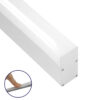 GloboStar® SURFACEPENDANT-PROFILE 70831-3M Προφίλ Αλουμινίου - Βάση & Ψύκτρα Ταινίας LED με Λευκό Γαλακτερό Κάλυμμα - Επιφανειακή & Κρεμαστή Χρήση - Πατητό Κάλυμμα - Λευκό - 3 Μέτρα - Μ300 x Π3.5 x Υ7.4cmGlobostar