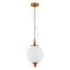 SE21-AB-25 LOCKE ANTIQUE BRASS PENDANT & OPAL GLASS Γ3Homelighting
