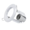 GloboStar® ACIDA 77844 Χωνευτή Στρογγυλή Μεταλλική Βάση Μπετού για Λάμπα R63 με Ντουί E27 AC 220-240V IP20 Φ11 x Υ11cm - Λευκή - 5 Years WarrantyGlobostar