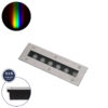GloboStar® UNDERGROUND-REMVI 90191 Χωνευτό Φωτιστικό Wall Washer Δαπέδου LED 9W 765lm 10° DC 24V Αδιάβροχο IP68 L30 x W9 x H8.5cm RGBW DMX512 - Ανοξείδωτο Ατσάλι - 3 Years WarrantyGlobostar
