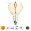 GloboStar® 99169 Λάμπα LED Long Filament E27 ER180 PAPAYAS Γλόμπος 8W 720lm 360° AC 220-240V IP20 Φ18 x Υ30cm Ultra Θερμό Λευκό 2200K με Μελί Γυαλί - Dimmable - 3 Years WarrantyGlobostar