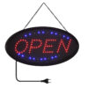 GloboStar® 75683 Φωτιστικό Ταμπέλα LED Σήμανσης OPEN με Πρίζα AC 230V Μ47.5xΠ24.5xΥ2.5cmGlobostar