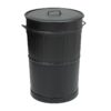 Κάδος Απορριμμάτων 100lt Matt Black Retro Pam & Go 48x68εκ. 4868-40324home