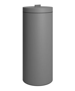 Καλάθι Απλύτων Ανοξείδωτο Matt Concrete Grey 26x60εκ.-30ltr Pam & Co 2560-16324home
