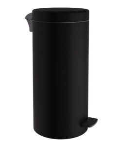 Καλάθι Απορριμμάτων 20lt Soft Close Ανοξείδωτο Matt Black Pam & Co Φ25x55εκ. 18-310-40324home