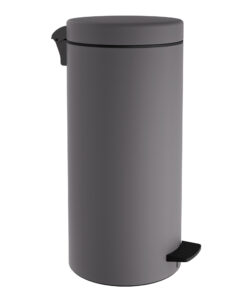 Καλάθι Απορριμμάτων 20lt Soft Close Ανοξείδωτο Matt Concrete Grey Pam & Co Φ25x55εκ. 18-310-16324home