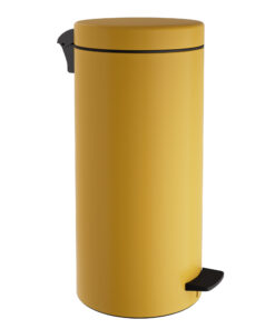 Καλάθι Απορριμμάτων 20lt Soft Close Ανοξείδωτο Matt Yellow Pam & Co Φ25x55εκ. 18-310-60324home