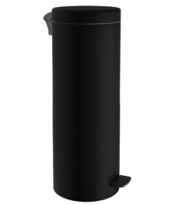 Καλάθι Απορριμμάτων 30lt Soft Close Ανοξείδωτο Matt Black Pam & Co Φ25x65εκ. 2565-40324home