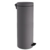 Καλάθι Απορριμμάτων 30lt Soft Close Ανοξείδωτο Matt Concrete Grey Pam & Co Φ25x65εκ. 2565-16324home